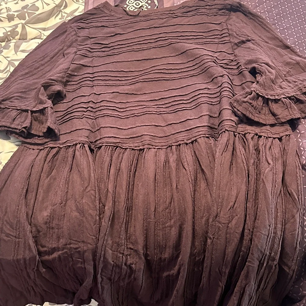 Free People Plum Textured Dress - Picture 5 of 7